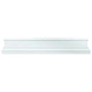 Snow White 2x12 Polished Thassos Chair Rail Marble Tile Trim (10 pack, 1.667 sq ft/case)