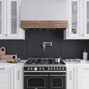 Eastern Black 0.8x12 Honed Pencil Marble Tile Trim (10 pack, 0.667 sq ft/case)