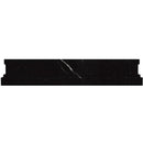 Eastern Black 2x12 Polished Chair Rail Marble Tile Trim (10 pack, 1.667 sq ft/case)