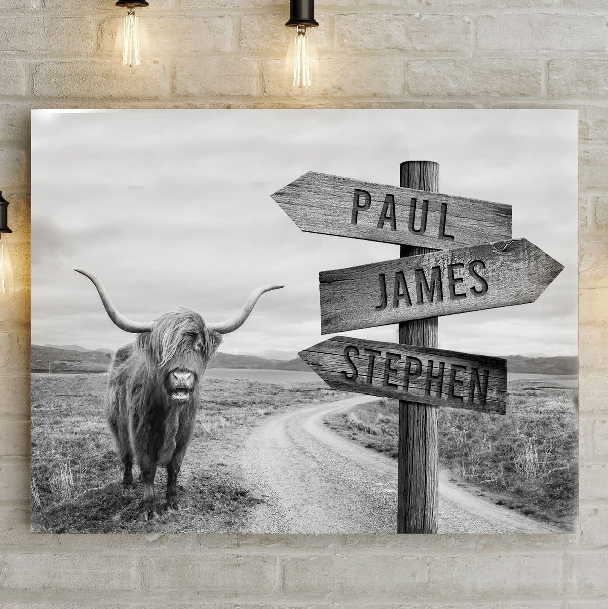 Highland Cow Rustic Sign, photo 7 of 7