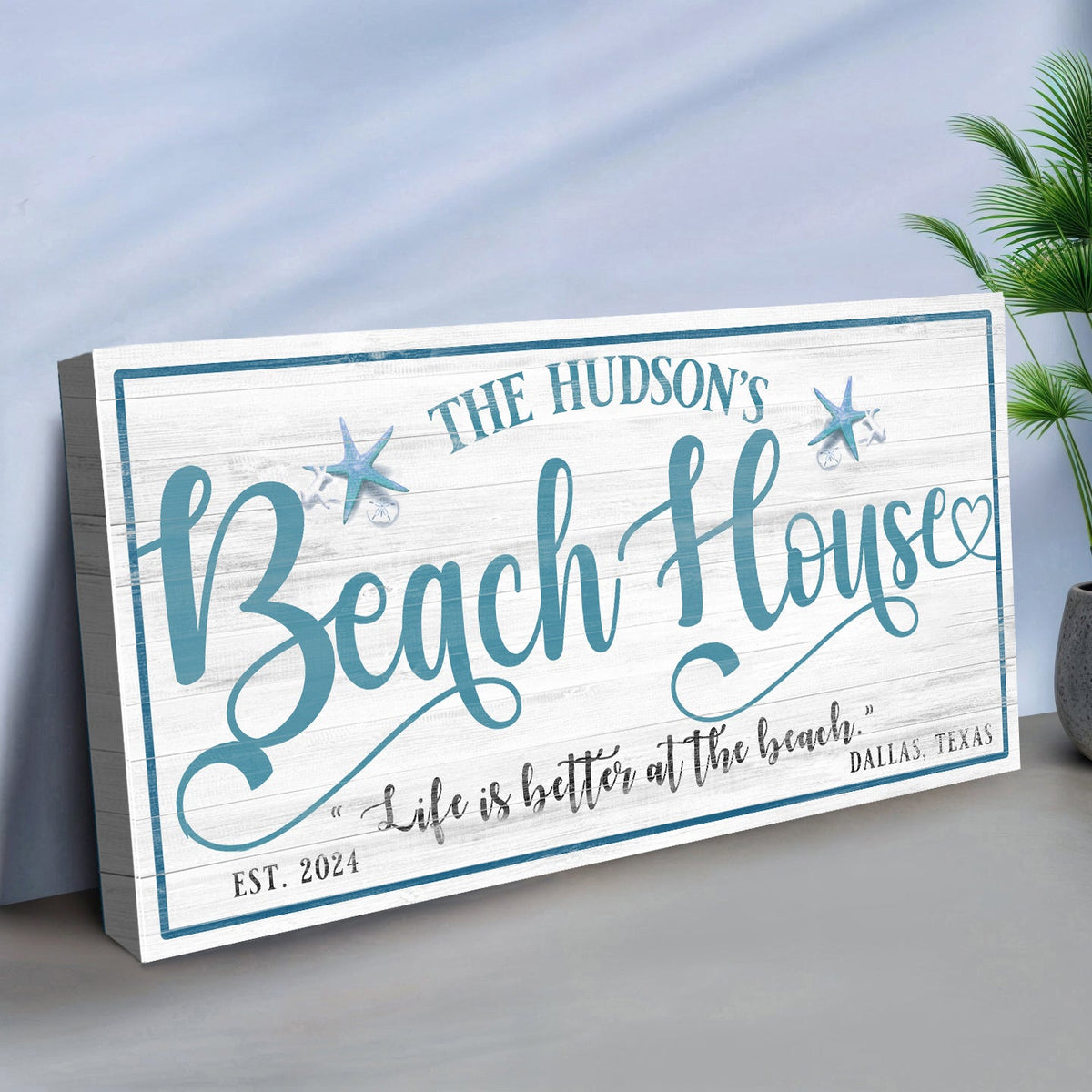 Personalized Beach House Sign II, photo 3 of 8