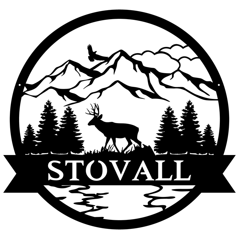 MULE DEER OUTDOOR MONOGRAM