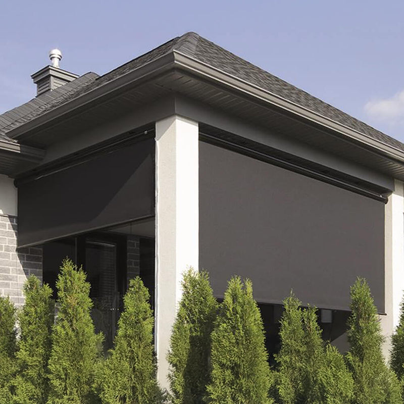 Multiple Awnings Multishade Premium Motorized Aluminum Retractable Outdoor Shade With PVC Covered Polyester Fabric (SAK69751)