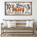 Red Angus Sign II by Tailored Canvases