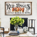 Red Angus Sign II by Tailored Canvases