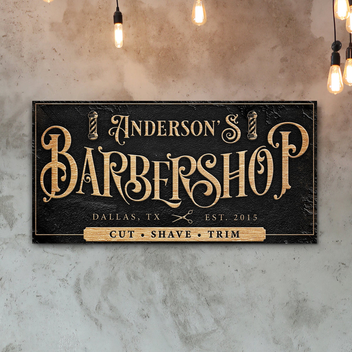 Personalized Barbershop Sign, photo 3 of 8