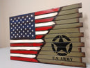 Small Hidden Gun Case with ½ USA Flag and ½ Graphic Design