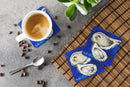 Oyster Ate Dat Foam Coasters Set of 4 Cup Coasters for Indoor Outdoor, Tabletop Protection, Anti Slip, Mouse pad Material