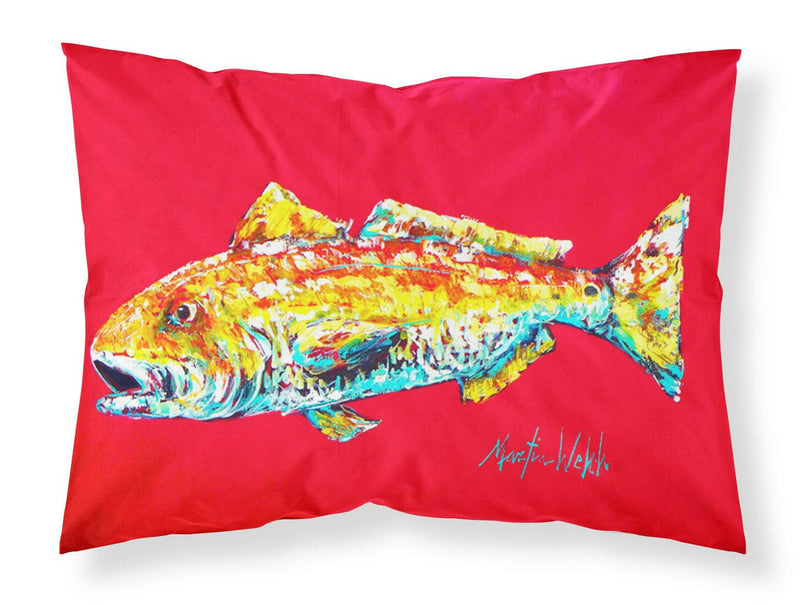 Fish - Red Fish Alphonzo Moisture wicking Fabric standard pillowcase