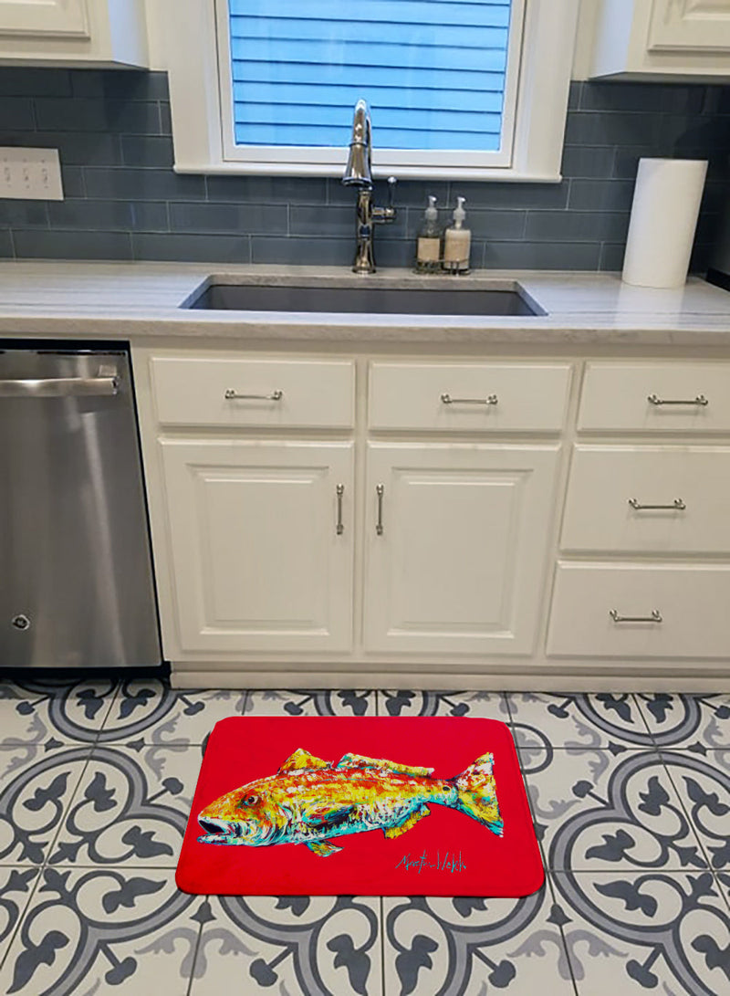 Fish - Red Fish Alphonzo Machine Washable Memory Foam Mat MW1084RUG