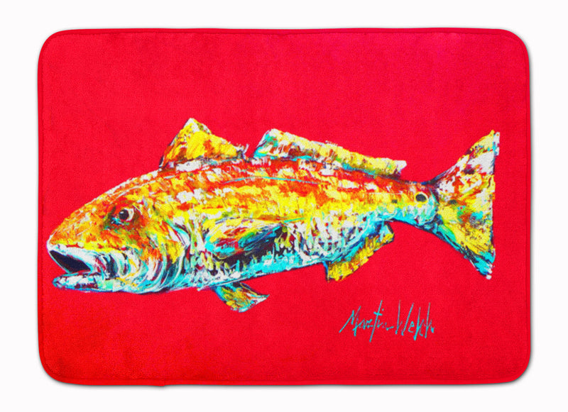 Fish - Red Fish Alphonzo Machine Washable Memory Foam Mat MW1084RUG