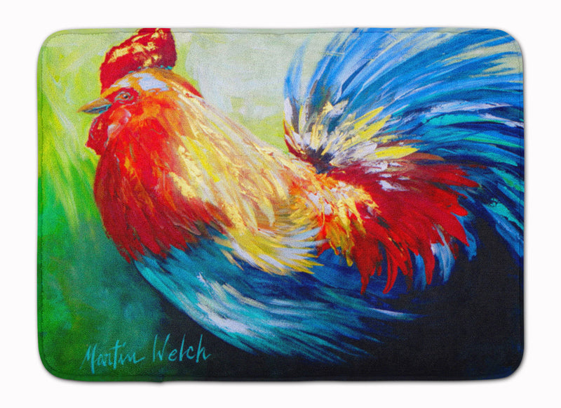 Bird - Rooster Chief Big Feathers Machine Washable Memory Foam Mat MW1085RUG