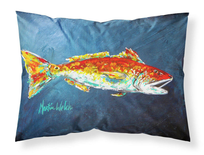 Fish - Red Fish Red for Jarett Moisture wicking Fabric standard pillowcase