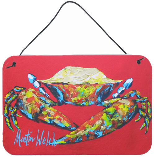 Crab Seafood One Aluminium Metal Wall or Door Hanging Prints