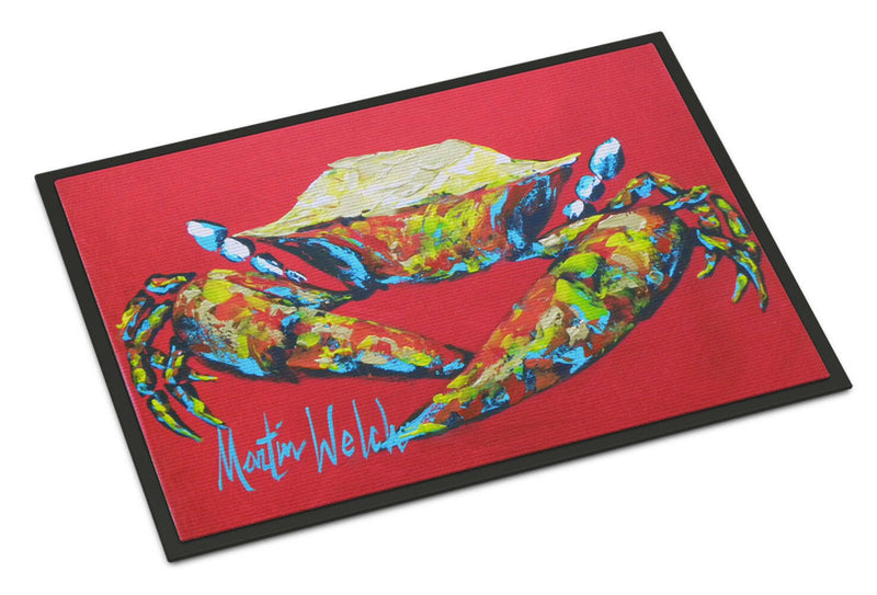 Crab Seafood One Indoor or Outdoor Mat 18x27 Doormat