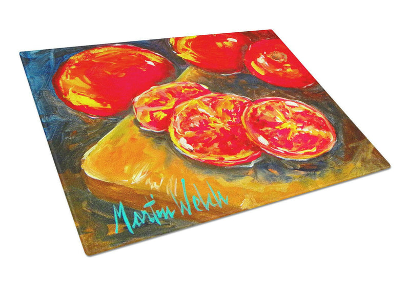 Vegetables - Tomatoes Slice It Up Glass Cutting Board Large