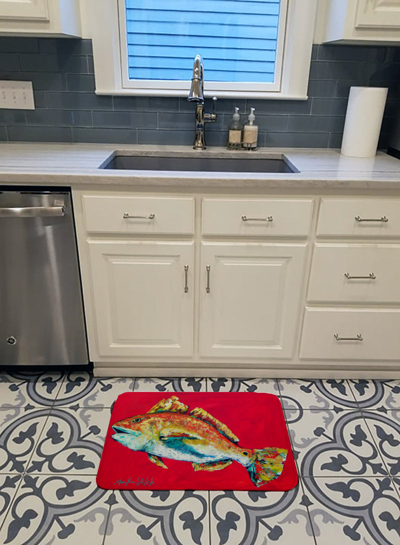 Fish - Red Fish Woo Hoo Machine Washable Memory Foam Mat MW1103RUG