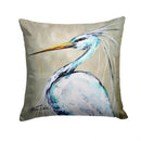 Blue Heron Smitty's Brother Canvas Throw Pillow - 14x14 Decorative Pillow – Art for Your Home & Patio MW1132PW1414