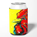 Rooster Big Head Can or Bottle Hugger Cooler Sleeve for Standard 12 oz Cans, Insulated Foam Beer & Soda Can Hugger Reusable