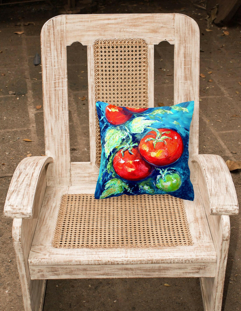 Vegetables - Tomatoes on the vine Canvas Fabric Decorative Pillow MW1148PW1414