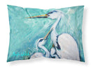 Mother's Love White Crane Standard Pillowcases – Artistic Decorative Front, Crisp White Back MW1159PILLOWCASE