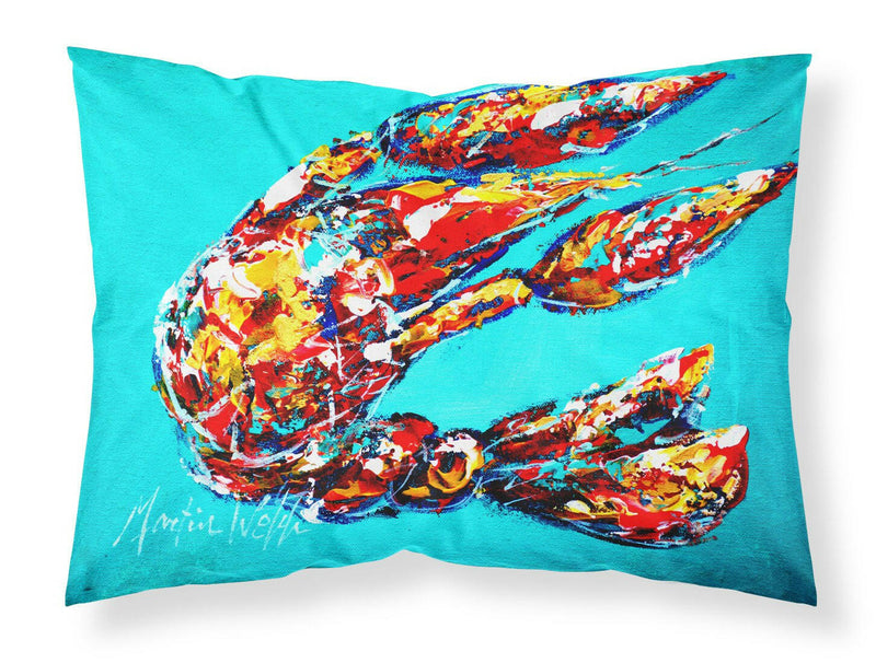 Lucy the Crawfish in blue Moisture wicking Fabric standard pillowcase MW1161PILLOWCASE