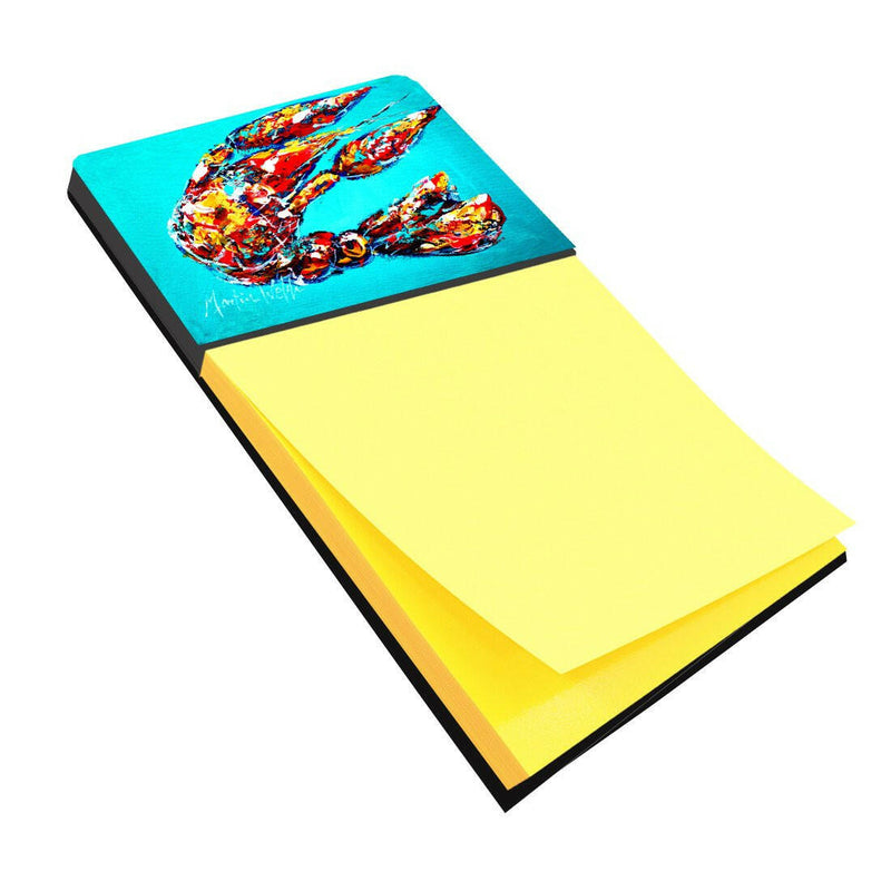 Lucy the Crawfish in blue Refiillable Sticky Note Holder or Note Dispenser MW1161SN