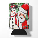 Friends Snowman and Santa Claus Can or Bottle Hugger MW1167CC