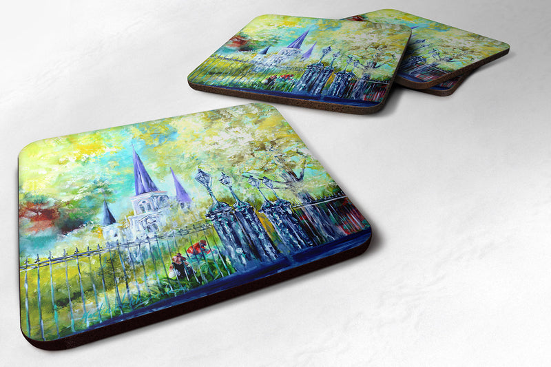 Across the Square St Louis Cathedral Foam Coaster MW1183FC