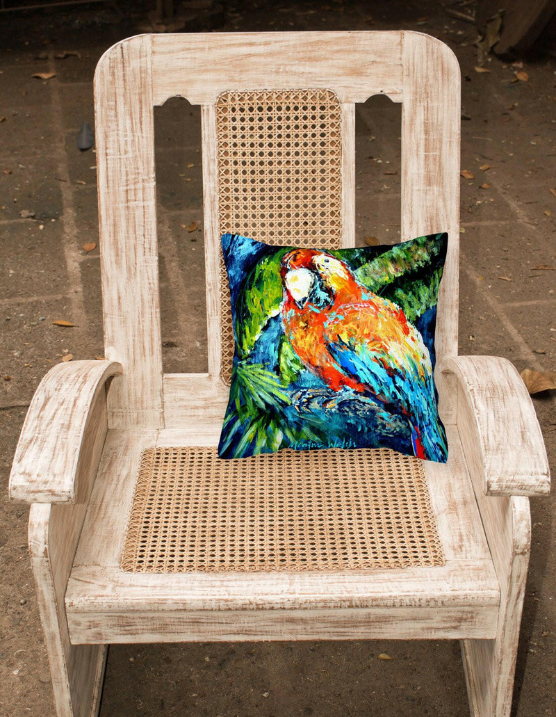 Yo Yo Mama Parrot Canvas Fabric Decorative Pillow MW1204PW1414