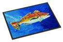 Red Fish White Spin Doormat Indoor Outdoor 24H X 36W Front Door Mat Rugs for Entryway, Non Slip Washable Low Pile,