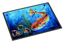 Scattered Red Fish Doormat Indoor Outdoor 24H X 36W Front Door Mat Rugs for Entryway, Non Slip Washable Low Pile,