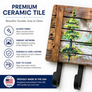 Summer by the Lake White Pelican Leash or Key Holder Wall Hooks, Coat Rack Wall Mount, for Hanging Keys, Towels, Aprons, Leashes