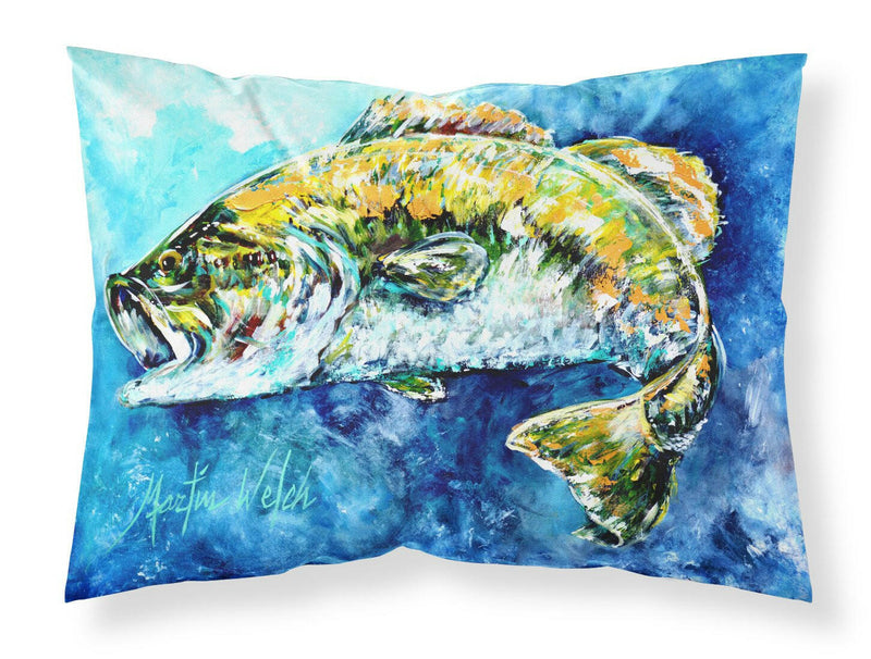 Bobby the Best Bass Fabric Standard Pillowcase – Artistic Decorative Front, White Back MW1220PILLOWCASE