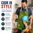 Young Voncile Still in High School Apron Cooking Kitchen Server Baking Crafts Gardening for Adult Women Men, Unisex, Large, Multicolor