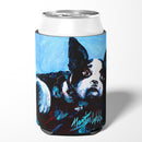 Boston Terrier Just Jake Can or Bottle Hugger Cooler Sleeve for Standard 12 oz Cans, Insulated Foam Beer & Soda Can Hugger Reusable
