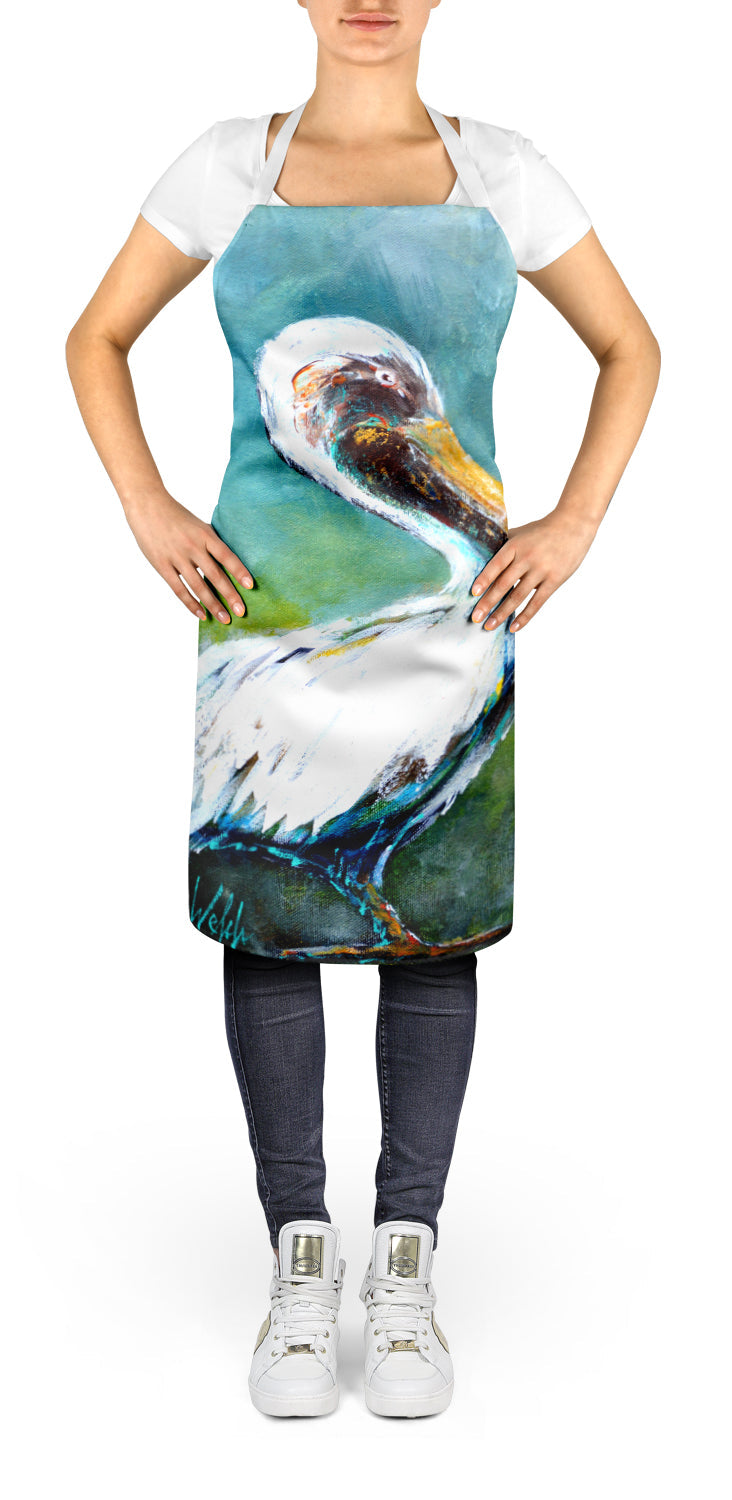Blue Stand Pelican Apron – Artist-Designed Kitchen, BBQ & Craft Apron MW1245APRON