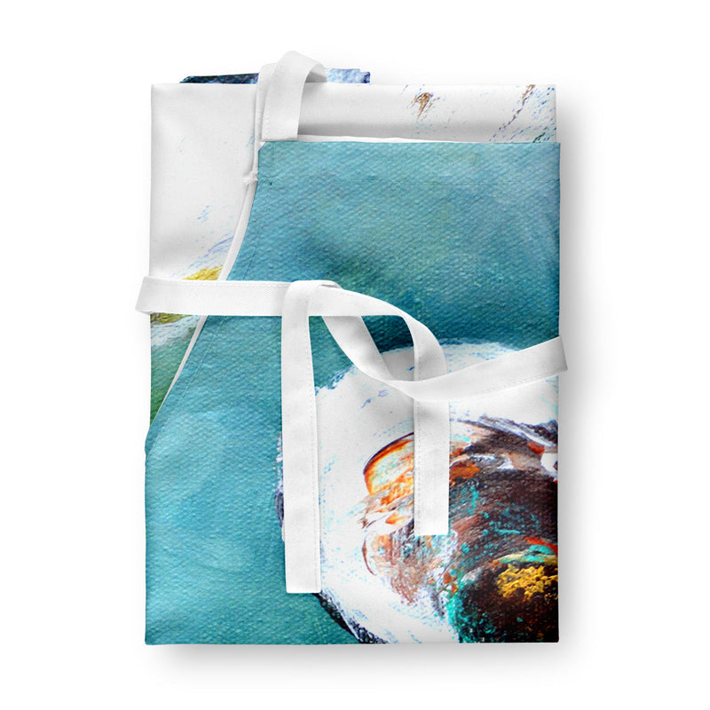 Blue Stand Pelican Apron – Artist-Designed Kitchen, BBQ & Craft Apron MW1245APRON