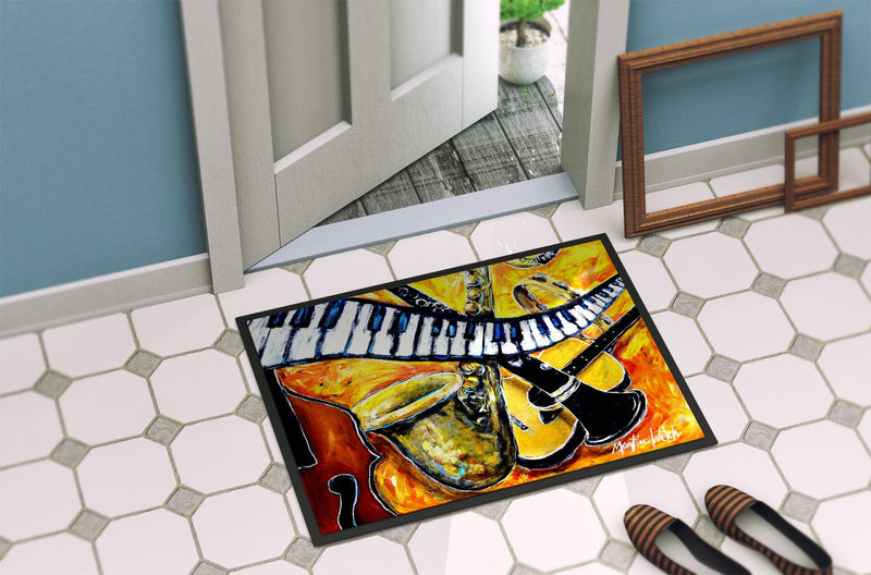 All That Jazz Doormat - 24x36 Decorative Floor Mat – Indoor/Outdoor Rug with Artistic Flair MW1267JMAT