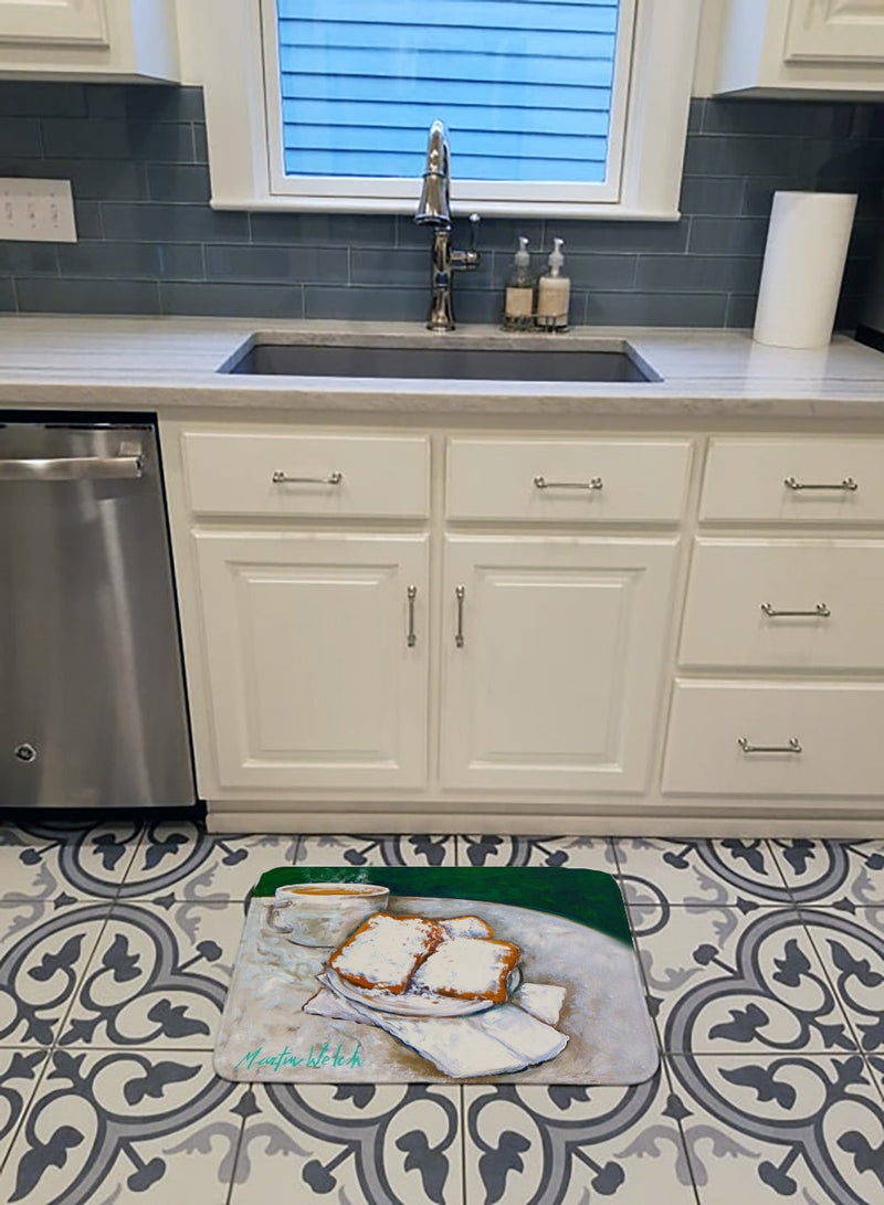 Breakfast Delight Beignets Machine Washable Memory Foam Mat MW1271RUG