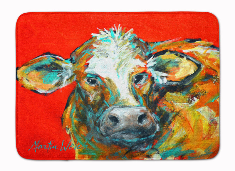 Caught Red Handed Cow Machine Washable Memory Foam Mat MW1272RUG