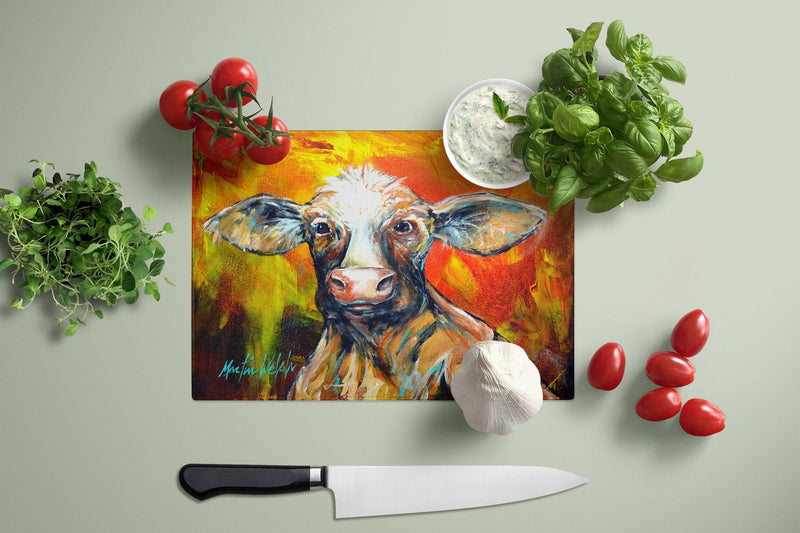 Happy Cow Glass Cutting Board Large MW1277LCB