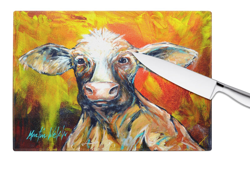 Happy Cow Glass Cutting Board Large MW1277LCB