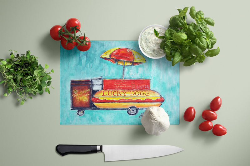 Lucky Dog for Me Glass Cutting Boards – Durable, Decorative Kitchen Art Large MW1279LCB