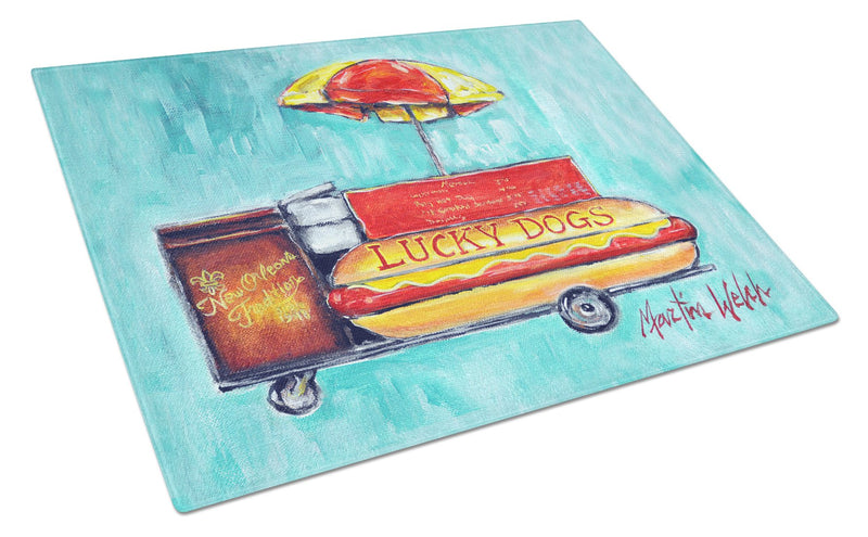 Lucky Dog for Me Glass Cutting Boards – Durable, Decorative Kitchen Art Large MW1279LCB
