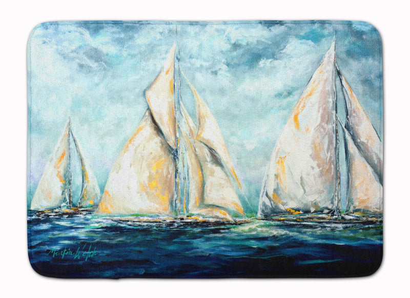 The Last Mile Sail boats Machine Washable Memory Foam Mat MW1283RUG