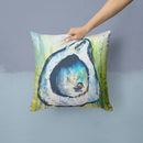 Blue Rock Oyster Throw Pillow - 14x14 Decorative Pillow – Art for Your Home & Patio MW1308PW1414