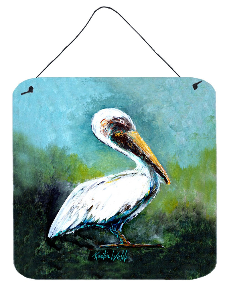 Blue Stand White Pelican Wall or Door Hanging Prints MW1309DS66