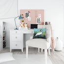 Blue Stand White Pelican Throw Pillow - 14x14 Decorative Pillow – Art for Your Home & Patio MW1309PW1414