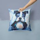 Boston Terrier Boston Tuff Throw Pillow - 14x14 Decorative Pillow – Art for Your Home & Patio MW1311PW1414